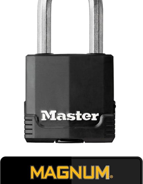 Load image into Gallery viewer, M115XQLF Magnum Heavy Duty Outdoor Padlock with Key, 4 Pack Keyed-Alike
