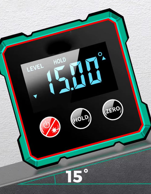 Load image into Gallery viewer, Anglemaster 360° Digital Protractor – Magnetic Laser Angle Finder with LCD Display &amp; Inclinometer
